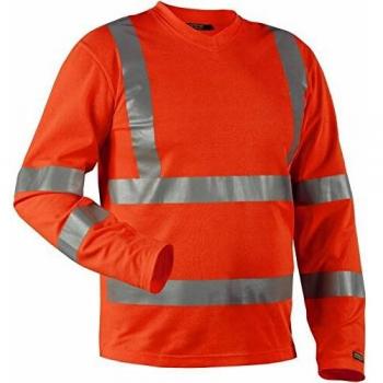 Blaklader High-Visibility Long Sleeve UV Protection T-Shirt, Orange, Size S