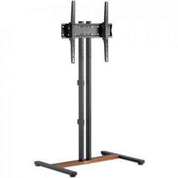 Soporte Manhattan Compacto para TV y Monitor Tipo Carro, Altura Ajustable 34 a 55, Capacidad 35kg, VESA 200x200 a 400x400mm, Color Plata