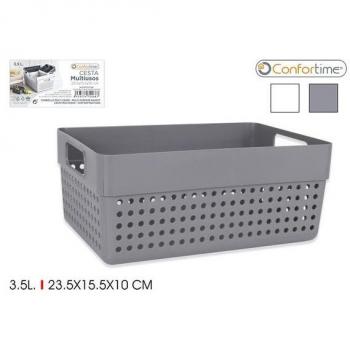 CONFORTIME - CESTA MULTIUSOS 23.5X15.5X10CM
