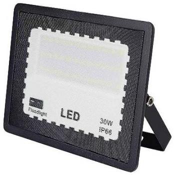 Proyector LED Zircon 30W 4000K Negro 3000lm IP65 Alta Potencia