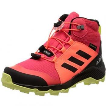 adidas Terrex Mid GTX K, Zapatillas para Carreras de montaña Unisex Niños, Shock Red Core Black Yellow Tint, 40 EU