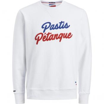Jack & Jones Jorlucien LBSS22 White Sweatshirt