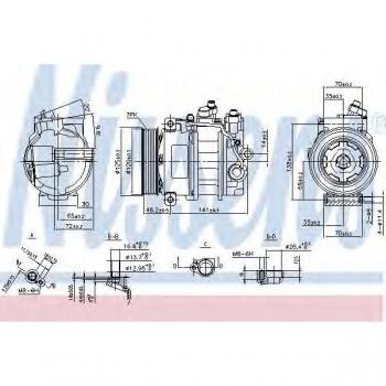 Compresor de Aire Acondicionado NISSENS 890140