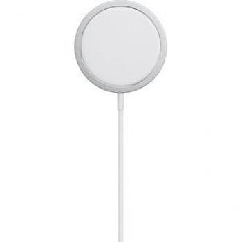Cargador Inalámbrico Apple MagSafe 15W, Carga Rápida y Compatible con Auriculares y Smartphones Plata/Blanco