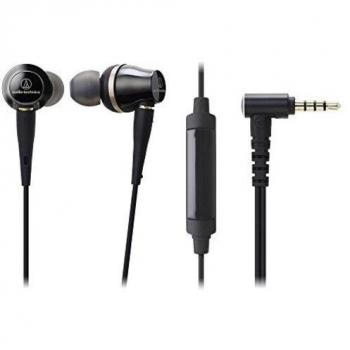 Audio-Technica ATH-CKR100iS - Auriculares en Alta resolución con transductores, Color Negro