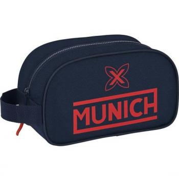 Neceser Munich Flash con Asa Adaptable a Carro, Color Azul Marino, Tamaño 26 x 15 x 12 cm