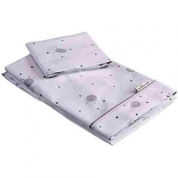 Petitpraia Sleepy Gris Juego Sábanas Tríptico Cuna 70
