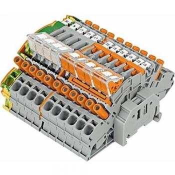 WAGO 2007-8873 Terminal Block, 11-pole, Push-in connector, Multicolor, 1 piece