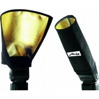 Paraguas de reflexión para fotografía SD 30-26 G color dorado marca Metz