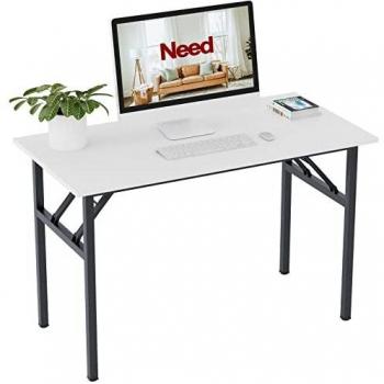 Need Mesa Plegable 120x60cm Mesa de Ordenador Escritorio de Oficina Mesa de Estudio Puesto de Trabajo Mesas de Recepción Mesa de Formación AC5DB-120