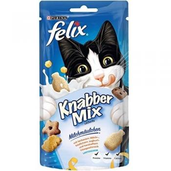 Felix Party Mix Snacks para Gatos - Bocaditos de Leche (60 g)