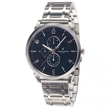Pierre Cardin Men's Watch CPI-2026 Silver Stainless Steel Contemporary Quartz Analog with Day Function - One Size