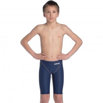 Pantalones cortos de baño Arena Powerskin Jammers Stretch Fit Racing azul marino para niños - 28 Marina de guerra