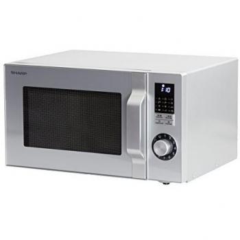 Sharp R-744 S Plata microonda con Grill