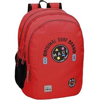 MOCHILA ADAP. 44CM.2C.CALI MAUI & SONS ROJO