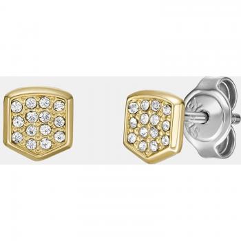 Pendientes Fossil Mujer de Plata de Ley con Cristal Blanco