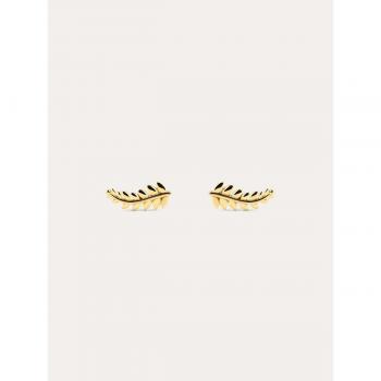 Pendientes Mini Gren de plata bañado en oro