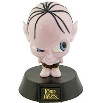 Paladone Lord of Rings Gollum 3D Icon BDP | Licencia Oficial de J. R. Tolkien's The Hobbit | Idea de Regalo único | Luz Nocturna Brillante o lámpara de Escritorio | Funciona con 2 Pilas AAA