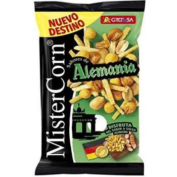 Grefusa - MisterCorn Alemania | Cocktail de Frutos Secos con Sabor a Salsa Alemana - 195 gr