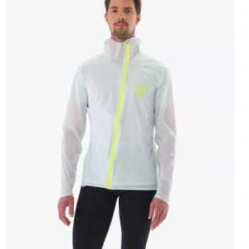 Chaqueta impermeable Compressport Hurricane 10/10 para hombre en color azul