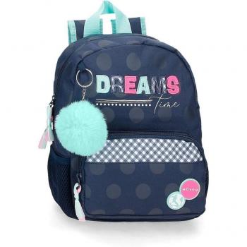 Mochila pequeña Movom Dreams time con diseño marino y bolsillo frontal