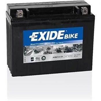 Exide - Batería De Moto Agm12-23