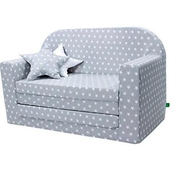 Lulando Classic Sofá Cama Desplegable Para Niños, Certificado Oeko-Tex Standard 100, Gris