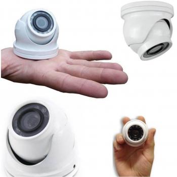Cámara de Videovigilancia Mini Dome AHD Full HD 1080p 3.6mm con 12 LEDs y Video 1.3MP