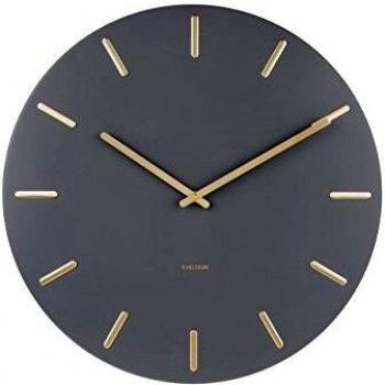 Reloj de pared Karlsson KA5716GY con diseño moderno y elegante