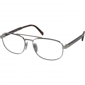 Prada PR A56V 5AV1O1 Armazones y Gafas Recetadas para Hombre Gunmetal, 55 Lentes Recetadas