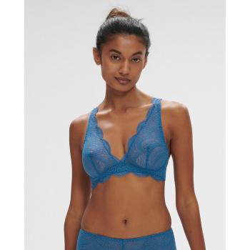 Simone Pérèle - Wireless Karma Triangle Bralette in Blue