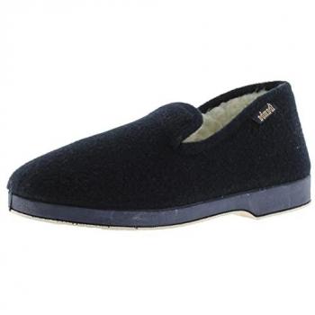 Zapatillas de Casa Wamba Confortables con Interior de Borreguito y Suela al Tono para Hombre, Marca Victoria, Modelo 202071, Color Marino EU 43