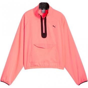 Sudadera de fitness Puma Hypernatural Woven 1/2 Zip mujer, chaqueta ligera y transpirable, diseño con media cremallera, ajuste cómodo, ideal para actividades deportivas y entrenamientos