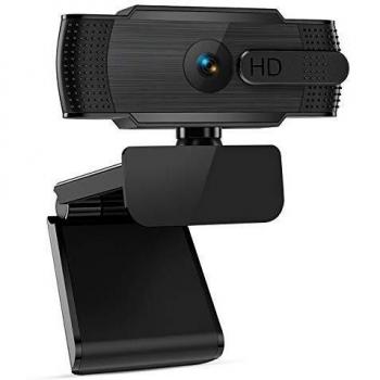 eztechny Webcam PC 1080P Full HD con Micrófono Estéreo, Webcam USB 2.0 Streaming Cámara Web para Video Chat y Grabación con Clip Giratorio, Compatible con Windows, Mac & Android