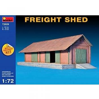 MiniArt 1:72 Scale Freight Shed Plastic Model Kit