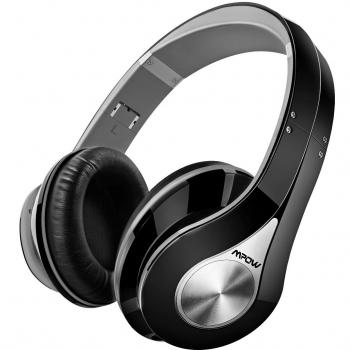 Mpow 059 Auriculares Diadema, Cascos Bluetooth Inalambricos Plegable con Micrófono, 20 hrs Reproducción de Música, Hi-Fi Sonido Estéreo, Ligero, Manos Libres, PC, Móviles