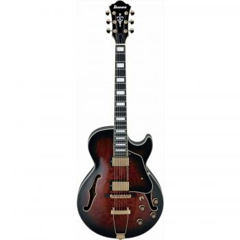 Ibanez Artcore Expressionist AG95QA-DBS Semi-Hollow Electric Guitar - Dark Brown Sunburst