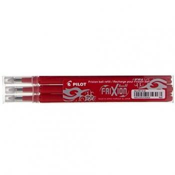 Recarga Pilot Frixion BLSFR7-S3 - Tinta de repuesto (Rojo, 0.7mm, Paquete de 3)