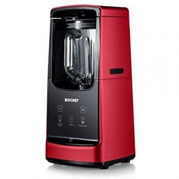 Batidora al vacío BioChef Astro 1000W con Jarra de Vidrio 1L y Envase al Vacío 700ml (Rojo)
