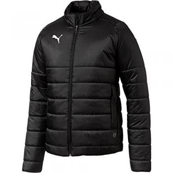 Puma Men Liga Casuals Padded Jacket Winter Jacket - Black-Puma White, Large