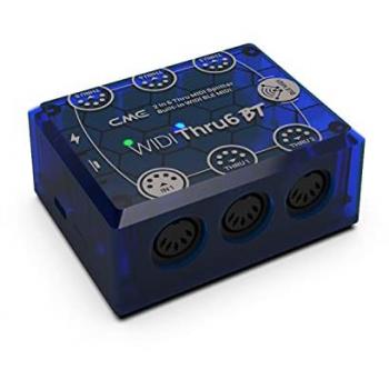 CME WIDI Thru6 BT - 2-in-6-out Bluetooth MIDI Thru Split Box with 5-pin DIN, High-Speed Data Transfer and Extreme Precision