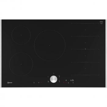 Placa de inducción NEFF T68TTV4L0 N 90, vitrocerámica autosuficiente, 80 cm, 5 zonas de cocción, Twist Pad, Flex Induction, Home Connect