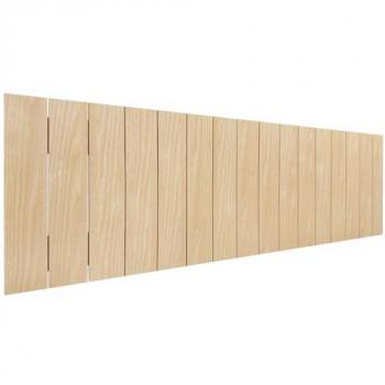 Cabecero de Madera Reciclada DM Estilo Palet Vertical 135x46 cm con Herrajes Incluidos - Madera Natural