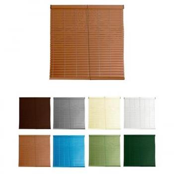 Persiana Enrollable de PVC Alicantina con Polea Metálica - Estor para Ventanas y Puertas - Medida 117 x 140 cm
