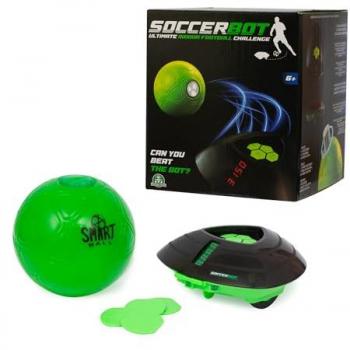 Smart Ball Soccerbot - Entrenador Personal de Fútbol Indoor, Bot con Sensores para Seguir al Balón, Maniobrando para Probar tus Habilidades, Pantalla LCD para la Puntuación, Famosa (MR100
