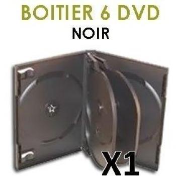 Caja para 6 DVD de color negro - compra unitario