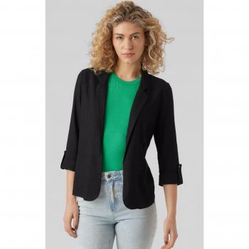 Vero Moda Women's Jesmilo Loose 3/4 Sleeve Buttonless Linen Blend Blazer