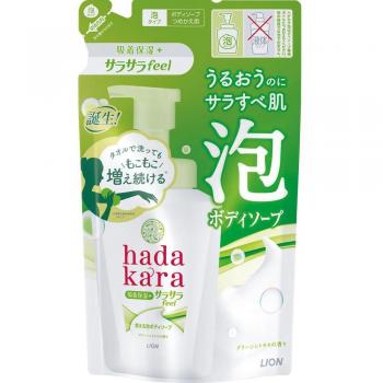 LION Hadakara Smooth Feel Foaming Body Soap Refill - 440ml