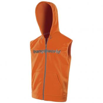 TRANGO PC007727 Chaleco, Hombre, Naranja/Gris