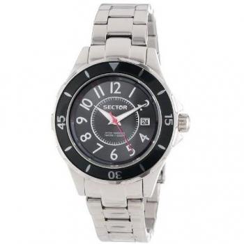 Sector Men's Quartz Watch with Grey Dial Analogue Display and Silver Stainless Steel Bracelet R3253161503